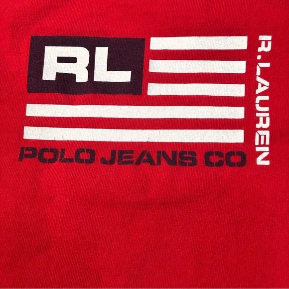 Ralph Lauren Men’s USA Flag Red Sleeveless Cotton Tank Top Size XXL - Picture 4 of 7